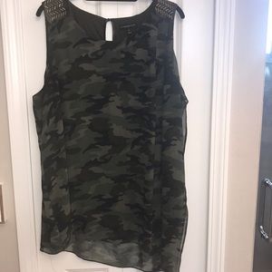 Lane Bryant sleeveless chiffon top